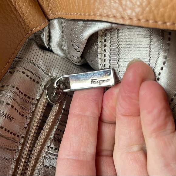 Salvatore Ferragamo Grained Leather Hobo Bag - Picture 8 of 9